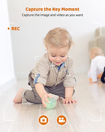 Codnida Baby Monitor with Camera and Audio,Video Baby Monitor with 5" Color Display,1080P Baby Camera,VOX Mode,4X Zoom,1000ft Transmission,Lullabies