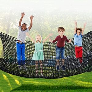 YUCHENGTECH Climbing Cargo Net 9.8' x 9.8' Kids Playground Net Double Layers Heavy Duty Backyard Net Bridge for Tree House Tree Fort Back Yard (9.8' X 9.8')