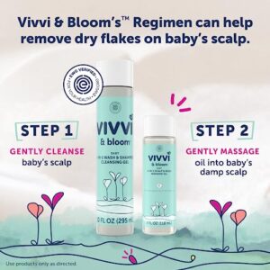 Vivvi & Bloom Gentle 2-in-1 Baby Wash & Shampoo Cleansing Gel, Leaves Sensitive Skin Feeling Healthy & Moisturized, Tear-Free, Formulated Without sulfates, paraben, and Dyes, 10 fl. Oz