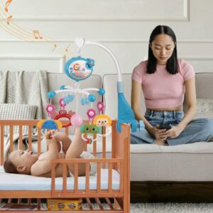 nicknack Baby Mobile for Crib Toys with Music and Lights, Baby Crib Mobile for Infants 0-6 Months