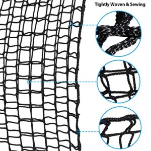 Toriexon 6.5' X 9.8' Climbing Cargo Net, Double Layers Playground Safety Net, with Storage Bag Climbing Net for Kids Outdoor Treehouse