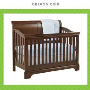 Full-Size Conversion Kit Bed Rails for Oberon Crib (Cherry)