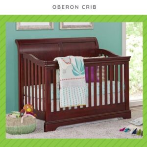 Full-Size Conversion Kit Bed Rails for Oberon Crib (Cherry)