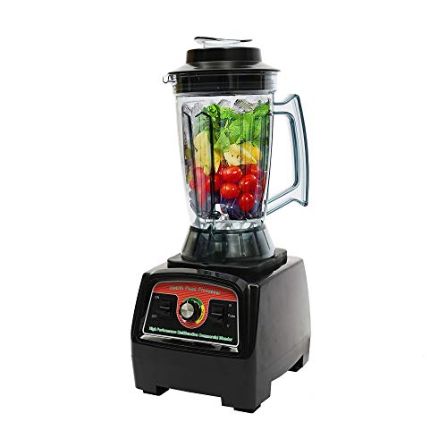 CNCEST Commercial Blender - 128Oz Countertop Blender, High Performance Ice Crusher, Blender for Shakes And Smoothies, Heavy Duty Smoothie Quiet Blender for Smoothies Shakes Ice Frozen Fruit