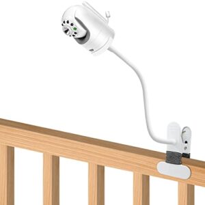 Baby Monitor Mount Compatible with Infant Optics DXR-8 and DXR-8 PRO , 15.7 inches Flexible Long Gooseneck ArmBaby Camera Holder Stand for Crib Nursery, Without Tools or Wall Damage