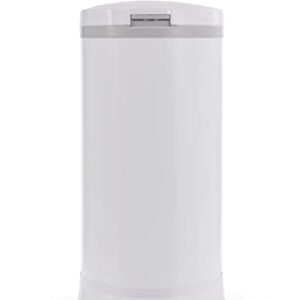 Bubula Premium Steel Diaper Waste Pail with Step Open, White