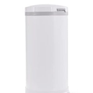 Bubula Premium Steel Diaper Waste Pail with Step Open, White