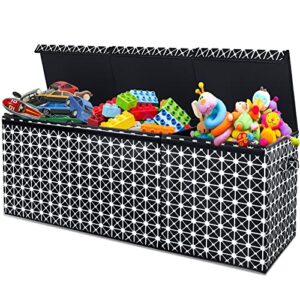 homemarvel large toy box, kids toy box with flip-top lid, foldable toy box chest storage bin for boys,girl, playroom, bedroom, nursery, closet, 40.6 x14.2 x16.5inch