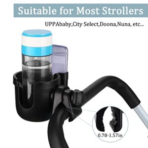 Suranew Wheelchair Cup Holder - Portable Mobility Drink Holder - Compatible with Walker, Rollator, Transport Chair ，Scooter or Stroller - Easy to Install, Removable