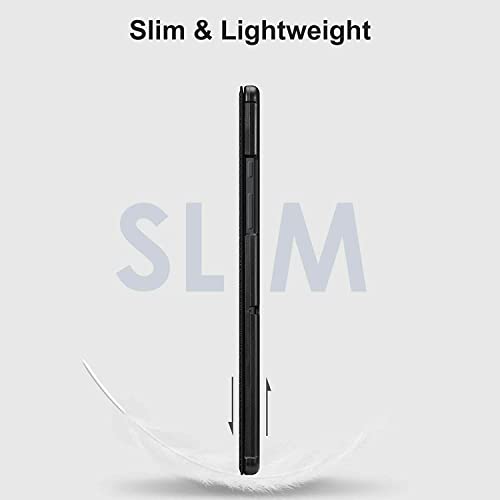 SAMSUNG 2022 Galaxy Tab A8 10.5 Inch 32GB Wi-Fi + Cellular 4G GSM Unlocked Long-Lasting Battery, Touchscreen International Tablet Bundle – MDTec Hard Back Tri-Fold Cover Case and 64GB SD Card (Gray)