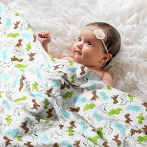 8 Pieces Baby Swaddle Blankets Infant Soft Silky Bamboo Cotton Swaddle Wrap Unisex Muslin Receiving Blanket for Newborn