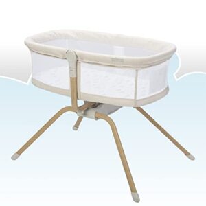 Primo Little Cloud Gliding Bassinet, Portable Folding Bassinet with Travel Bag and Removable Canopy