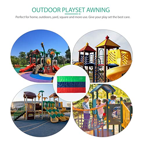 Kids Toys Swing Set Replacement Tarp for Play Set Outdoor Heavy Duty Tarp Cover Playground Tarp Replacement Suitable for Outdoor Playset Playground Outdoor Toys