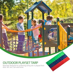 Kids Toys Swing Set Replacement Tarp for Play Set Outdoor Heavy Duty Tarp Cover Playground Tarp Replacement Suitable for Outdoor Playset Playground Outdoor Toys