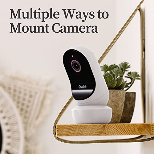 Owlet Cam 2 - Video Baby Monitor with Camera and Audio - Stream 1080p HD Video with Night Vision, 4X Zoom, Wide Angle View, and Sound, Motion and Cry Notifications - White