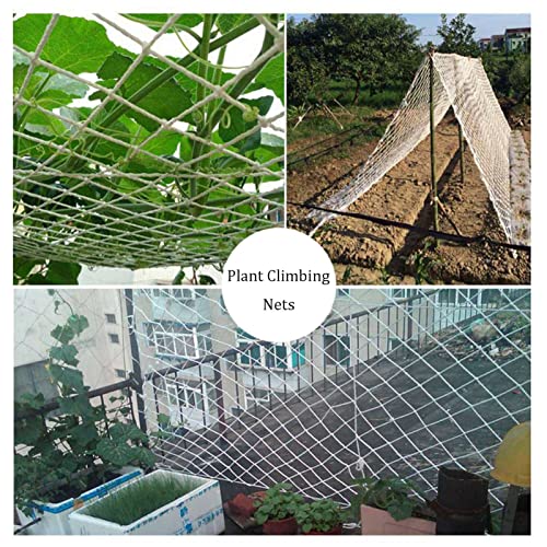 SHOWERRING Protective Net White Safety Net Customizable Nylon Anti-Fall Net for The Backyard Outdoor Playground Climb Cargo Net (Color : White, Size : 1.5x6m)