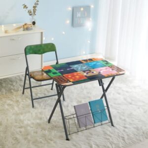 Idea Nuova Minecraft 2 Piece Table and Chair Set