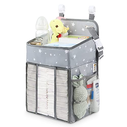 Maliton Extra Large Diaper Caddy for Baby Stuff and Baby Hanging Diaper Stacker