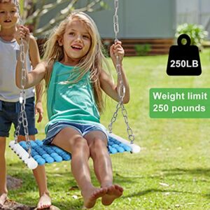 Dakzhou Swing Seat Heavy Duty Non Slip Tree Swing Accessories for Kid Outdoor Indoor Playground, Bule