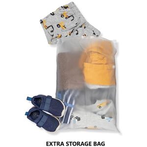 Wenses Crib Mattress Storage Bag with Zipper, 5 Mil Clear Plastic for Moving, Includes Accessory Bag