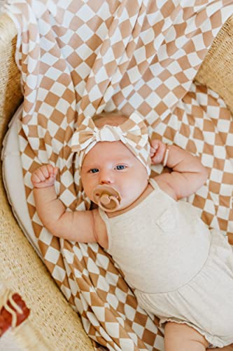 Copper Pearl Large Premium Knit Baby Swaddle Receiving Blanket Rad