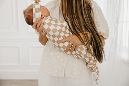 Copper Pearl Large Premium Knit Baby Swaddle Receiving Blanket Rad