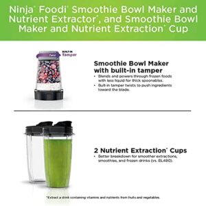 Ninja SS101 Foodi Shakes and Nutrient Extractor Machine* smartTORQUE 4 Preset Auto-iQ, One Base - Multifunction, RENEWED Silver