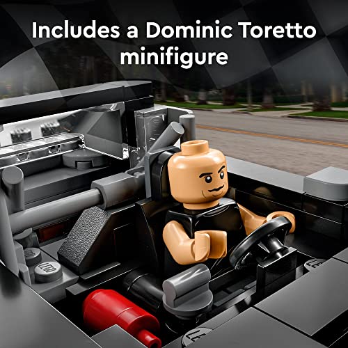 LEGO Speed Champions Fast & Furious 1970 Dodge Charger R/T 76912, Toy Muscle Car Model Kit for Kids, Collectible Set with Dominic Toretto Minifigure