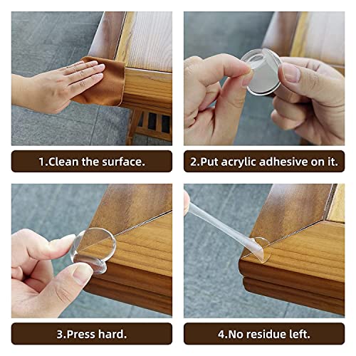 12 Pack + 24 Pack Corner Protector for Baby, Protectors Guards - Furniture Corner Guard & Edge Safety Bumpers - Baby Proof Bumper & Cushion to Cover Sharp Furniture & Table Edges