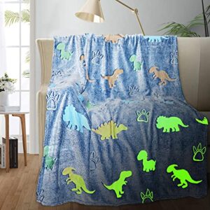 dinosaur blanket for boys , glow in the dark blanket for kids, kids blanket for boys