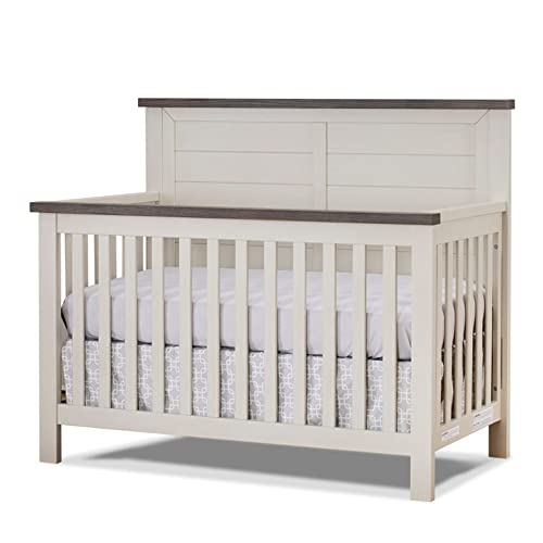 Sorelle Furniture Westley Crib, Classic 4-in-1 Convertible Pannel Crib, Baby Crib Made of Wood, Non-Toxic Finish, Wooden Baby Bed, Toddler Bed, Child’s Daybed-Chocolate Bisque