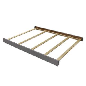 sorelle 215 full size solid wood bed rail & crib conversion kit | universal & timeless style | weathered gray | 59"x31", converts crib to full size bed