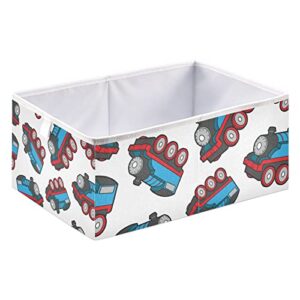 cute train vector storage basket storage bin rectangular collapsible toy boxs large toy box organizer for kids room bedroom