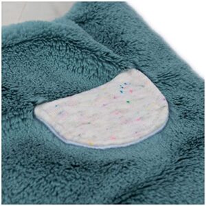 GUND Baby Oh So Snuggly Hippo Blanket Wrap, Plush Hooded Baby Blanket Wrap for Newborns, Blue/Cream, 26”