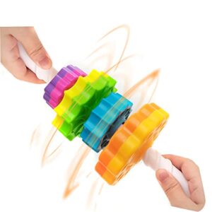 LBAIBB (1 PCS Spinning Stacking Toys,Spin Toys for Toddlers 1-3,Strong ABS Plastic,Rainbow Spin Tower,Autism Spin Stack Toys,Suitable for Gifts for Boys and Girls