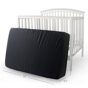 Crib Mattress Bags for Moving, Waterproof Heavy Duty Crib Mattress Storage Bag, Zippered Reusable Crib Mattress Cover for Moving and Storage, Black …