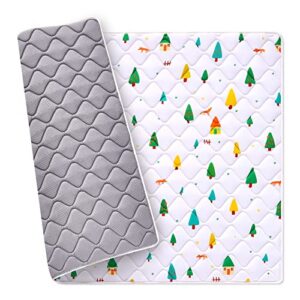 premium foam baby play mat 50" x 50", thick one-piece crawling mat, odorless baby playpen mat floor mat, non-slip cushioned baby playmat for infants,babies,toddlers. machine washable for easy care.