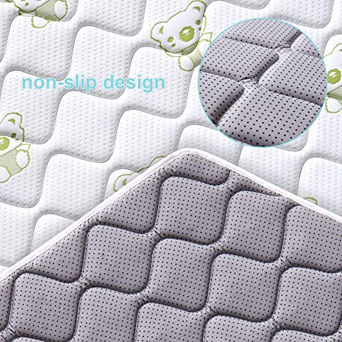 Hexagon Playpen Mat, Premium Foam Baby Playmat Fits Regalo Portable Play Yard 48 Inch and hiccapop 53" PlayPod Playpen, 6 Panel Playpen Mattress Non Slip Kids Tent Mat Hexagon Pad Mat