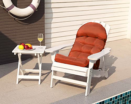 COSNUOSA Rocking Chair Cushion High Back Adirondack Chair Cushion Waterproof Patio Cushions for Outdoor Furniture Orange