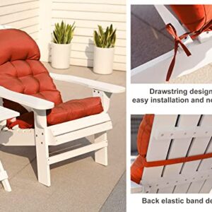 COSNUOSA Rocking Chair Cushion High Back Adirondack Chair Cushion Waterproof Patio Cushions for Outdoor Furniture Orange