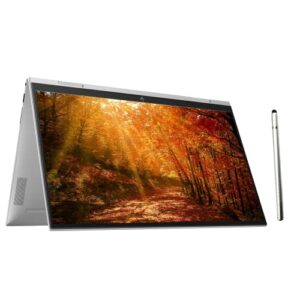 hp 2022 newest envy x360 2-in-1 15.6" touchscreen laptop, intel core i5-1155g7, intel iris xe graphics, 12gb ddr4 ram, 512gb pcie ssd, fingerprint, backlit keyboard, stylus pen, win 11 home, silver