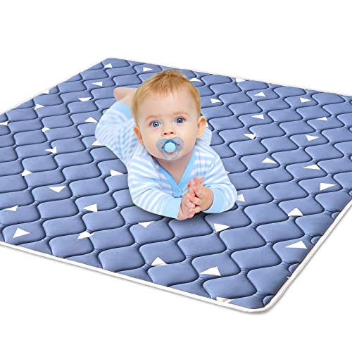 Premium Foam Baby Play Mat,50x50 Play Mat for Playpen, Thicken One-Piece Crawling Mat, Non-Slip Cushioned Baby Playpen Mat for Playing, Baby Playmat Floor Mat for Infants, Babies, Toddlers