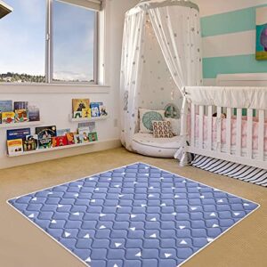 Premium Foam Baby Play Mat,50x50 Play Mat for Playpen, Thicken One-Piece Crawling Mat, Non-Slip Cushioned Baby Playpen Mat for Playing, Baby Playmat Floor Mat for Infants, Babies, Toddlers