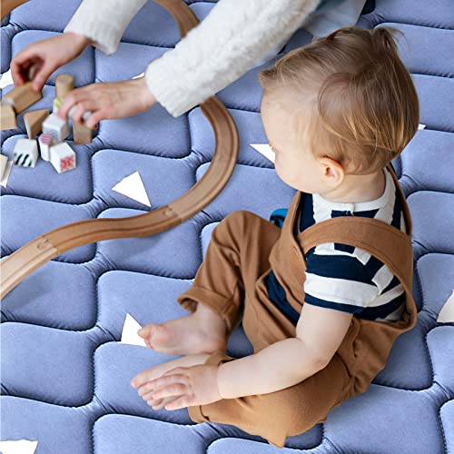 Premium Foam Baby Play Mat,50x50 Play Mat for Playpen, Thicken One-Piece Crawling Mat, Non-Slip Cushioned Baby Playpen Mat for Playing, Baby Playmat Floor Mat for Infants, Babies, Toddlers