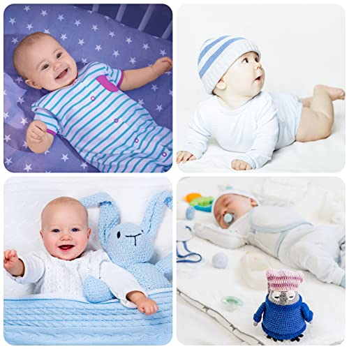 8 Pcs Cartoon Cotton Baby Infant Umbilical Cord Belly Bands Baby Belly Protector Baby Belly Button Band Baby Bellies Umbilical Hernia Belt Soft Newborn Navel Belt for 0-12 Months Babies, 4 Styles