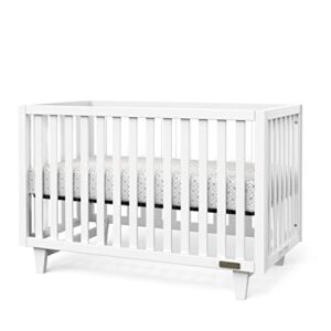 Child Craft Tremont 2 Piece Baby Nursery Set with 4 in 1 Convertible Crib and Changing Table Dresser (Matte White)