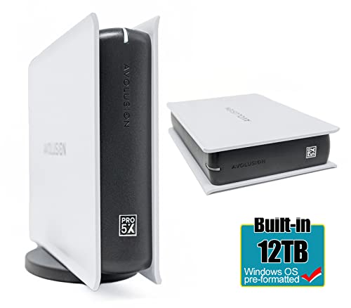 Avolusion PRO-5X Series 12TB USB 3.0 External Hard Drive for WindowsOS Desktop PC/Laptop (White) - 2 Year Warranty