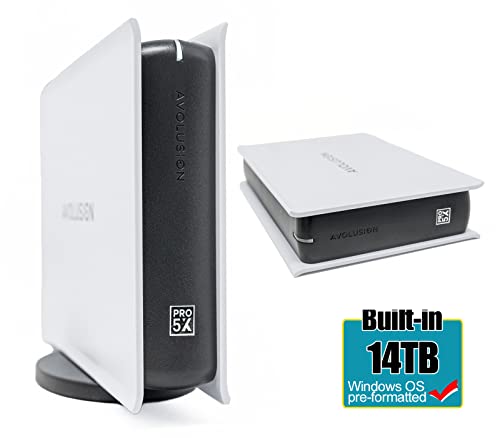 Avolusion PRO-5X Series 14TB USB 3.0 External Hard Drive for WindowsOS Desktop PC/Laptop (White) - 2 Year Warranty