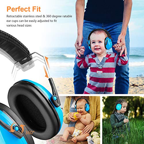 ProCase Kids Safety Ear Muffs Bundle with Baby Ear Protection Headphone