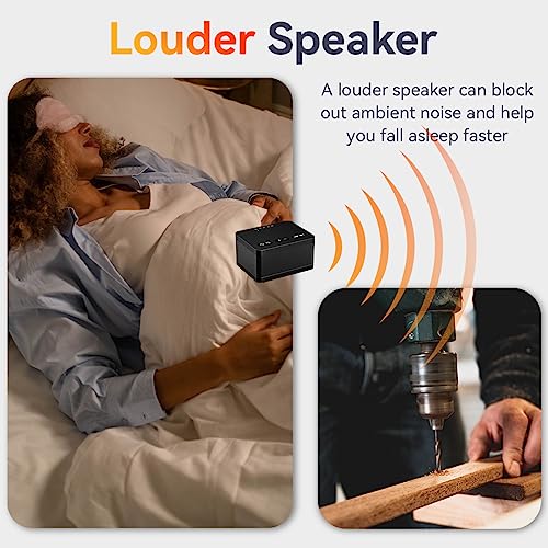 DailyBody Sound Machine Brown Noise White Noise Machine with 30 Soothing Sounds 36 Levels Volume 5 Timers and Memory Function Effectively Blocks Noise Ideal Sleep Machine for Baby Kids Adults